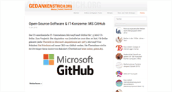 Desktop Screenshot of gedankenstrich.org